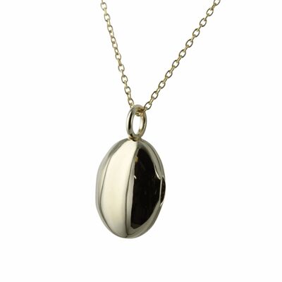 Oval Locket Necklace- Gold