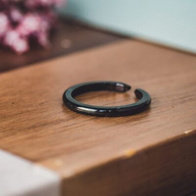 BLACK Stacker Ring