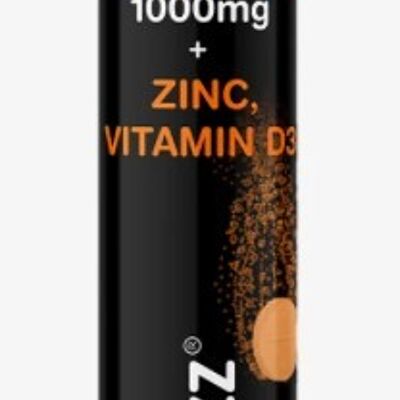 ActiFizz Vitamine C 1000 mg + D + Zinc Effervescent Orange 20s - Lot de 10