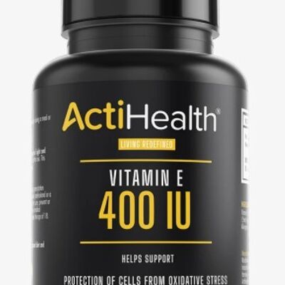 ActiHealth Vitamina E 400iu Cápsulas Blandas 30s