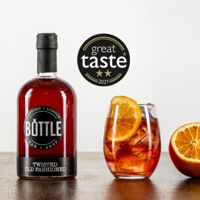 Award Winning Twisted Old Fashioned Cocktail, made with bourbon, vermouth and bitters