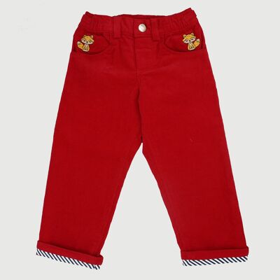Pantalon Léonard Rouge