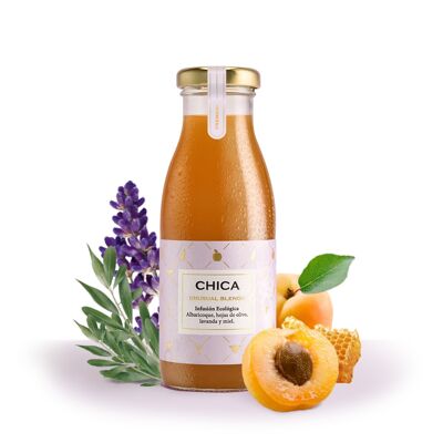 ECOLOGICAL APRICOT JUICE WITH OLIVE LEAVES, LAVENDER AND HONEY