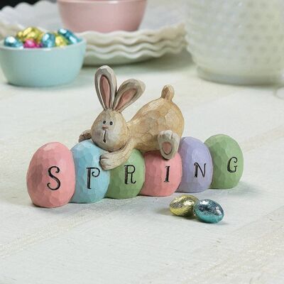 Easter Spring Bunny Tabletop Ornament Craft Rabbit Figures , SKU709