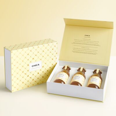 GIFT BOX - ORGANIC LEMON JUICE WITH OLIVE LEAVES, BASIL AND MINT