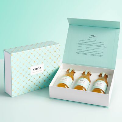 GIFT BOX - ORGANIC MANDARIN JUICE WITH OLIVE LEAVES, ROSEMARY AND THYME