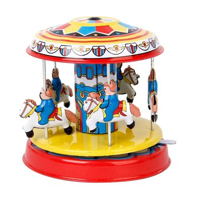 Fairground Merry Go Round Classic Tin Toy , SKU897
