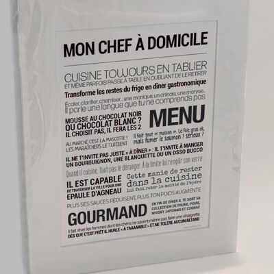 Poster "Mein Koch zu Hause"
