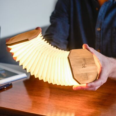 Smart Accordion Lamp- Bamboo Wood