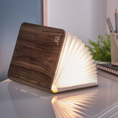 Mini Smart Book Light - Walnut Natural Wood