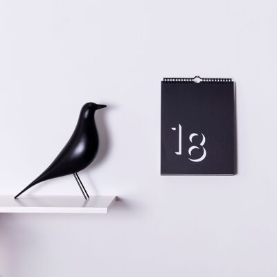 Ewiger Flip-Kalender - Schwarz & Weiß