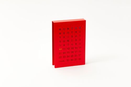 Perpetual Calendar - Red