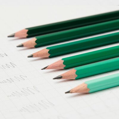 Crayons à croquis dégradés - Vert