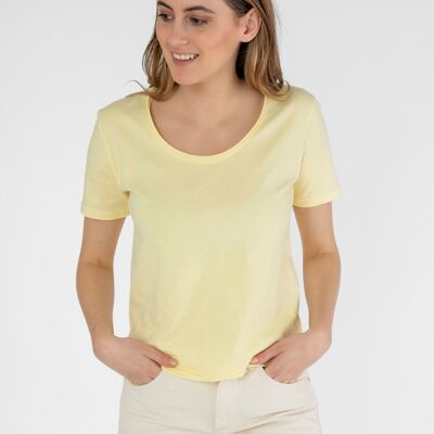 T-shirt citron en coton bio