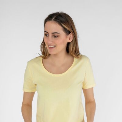 T-shirt citron en coton bio