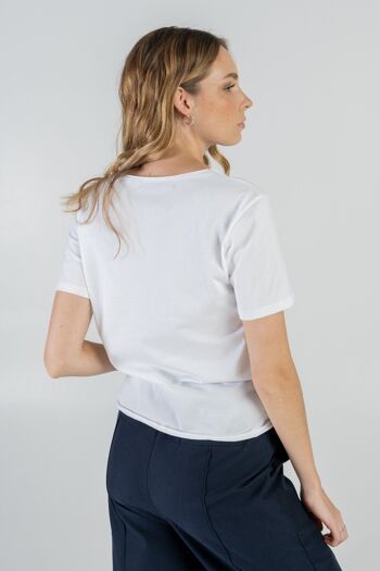 T-Shirt Coton Bio Blanc 5