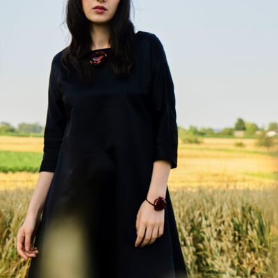 Robe CyBelle Taffetas Soie - sable