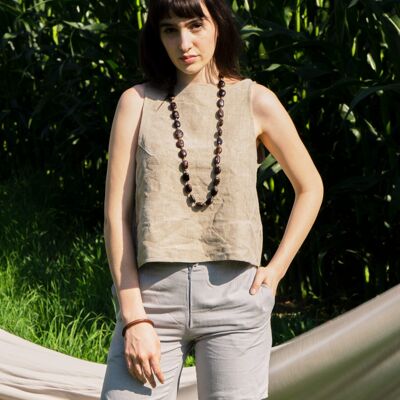 Pantalon Emy Lin Bio - Marron