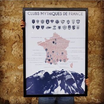 Affiche clubs mythiques de France 1