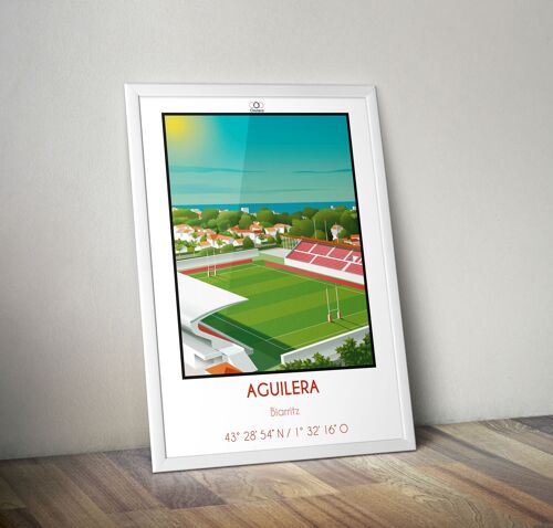 Affiche stade Aguilera - Biarritz - Biarritz Olympique - Stade rugby