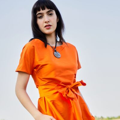 Kleid Orange Sun Wildseide - lavendel