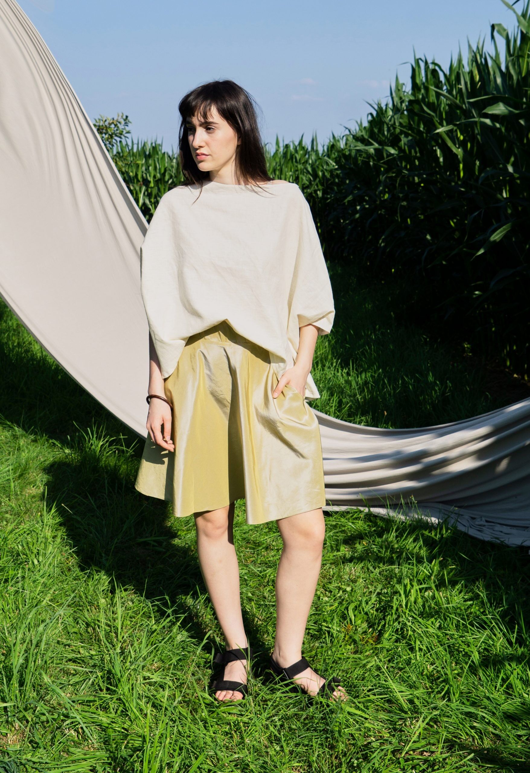 Camicetta Desiree Lino Bio - Avorio