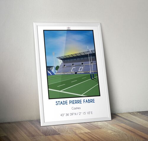 Affiche stade Pierre Fabre Castres