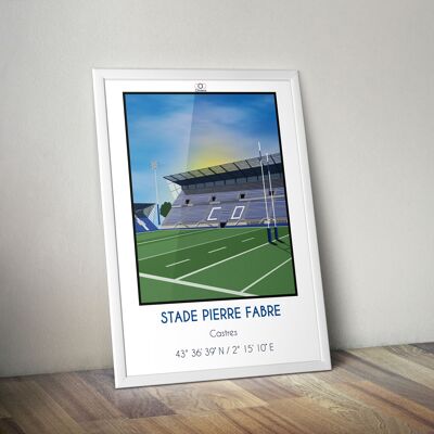 Pierre Fabre Castres stadium poster