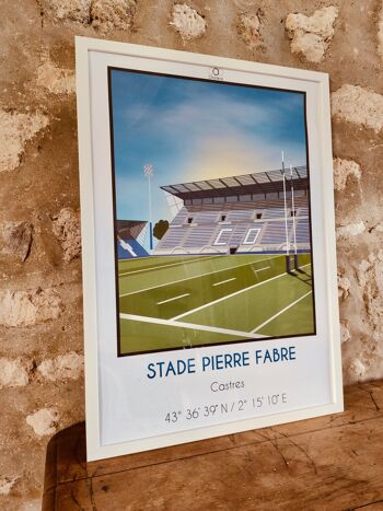 Affiche stade Pierre Fabre Castres 2