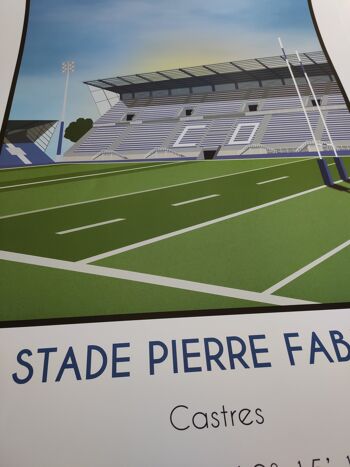 Affiche stade Pierre Fabre Castres 3