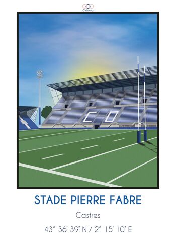 Affiche stade Pierre Fabre Castres 4