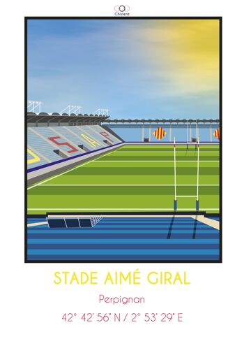 Affiche stade Aimé Giral Perpignan 3