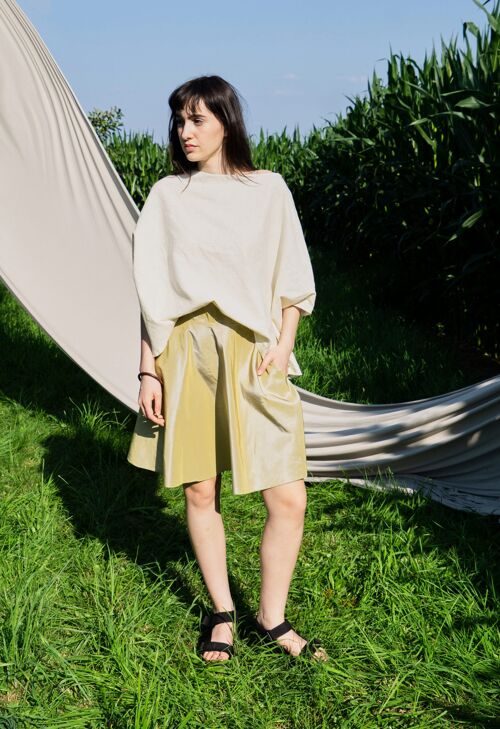 Bluse Desiree Bio Leinen - Braun