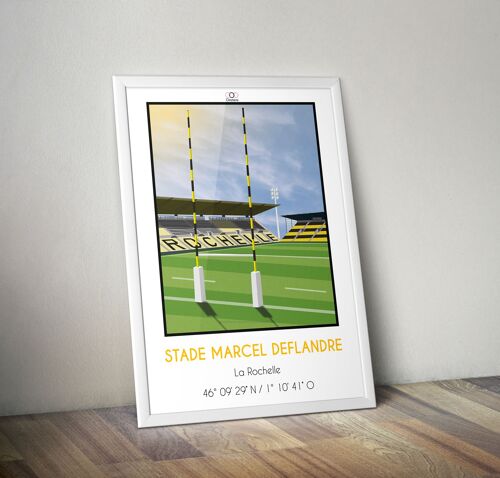 Affiche stade Marcel Deflandre La Rochelle I rugby TOP 14