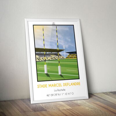 Affiche stade Marcel Deflandre La Rochelle I rugby TOP 14