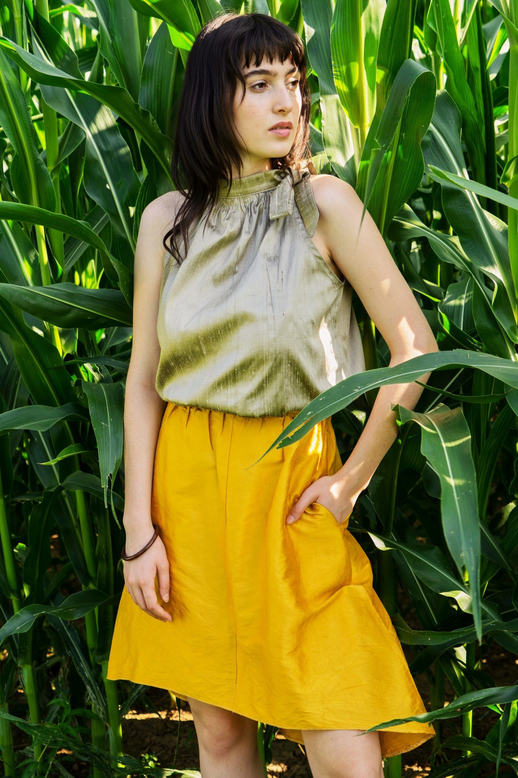 Skirt Sunny wild silk - mint