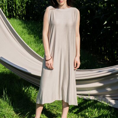 Kleid/Unterkleid Om Bio Tencel MicroModal Jersey -weiß