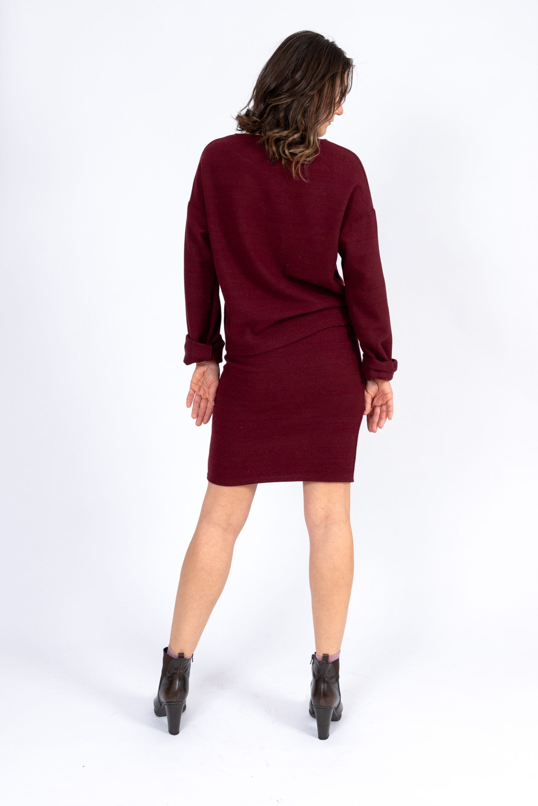 Gonna Lia in misto lana e cashmere