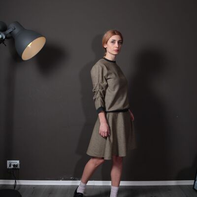 Gonna Vera lana - beige britannico