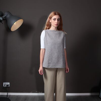 Gilet in lana inglese - beige britannico