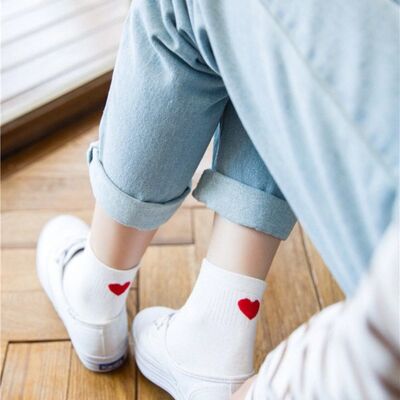 Cute Cotton Hearth Socks Ankle Kawaii