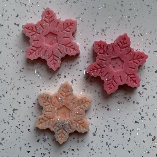 Snowflake Wax Melt Rhubarb & Rose
