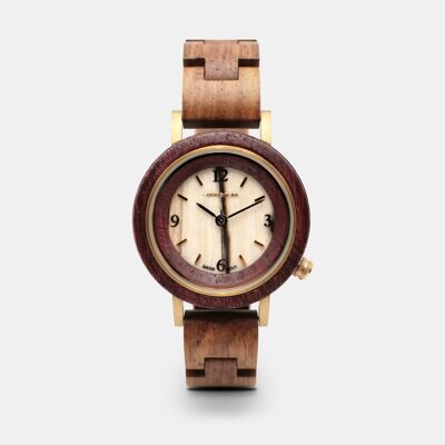 Orologio da donna in legno bicolore - MISS