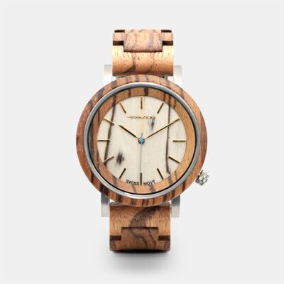 Men's wood and metal watch - OPERA WOOD