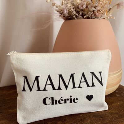 Pochette - Trousse - Maman Chérie - Fête des mères - Cadeau -