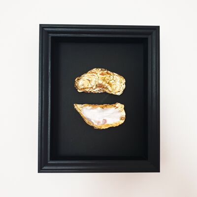 Doppelte goldene Austern auf der schwarzen Liste