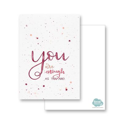 Postkarte "You are enough"