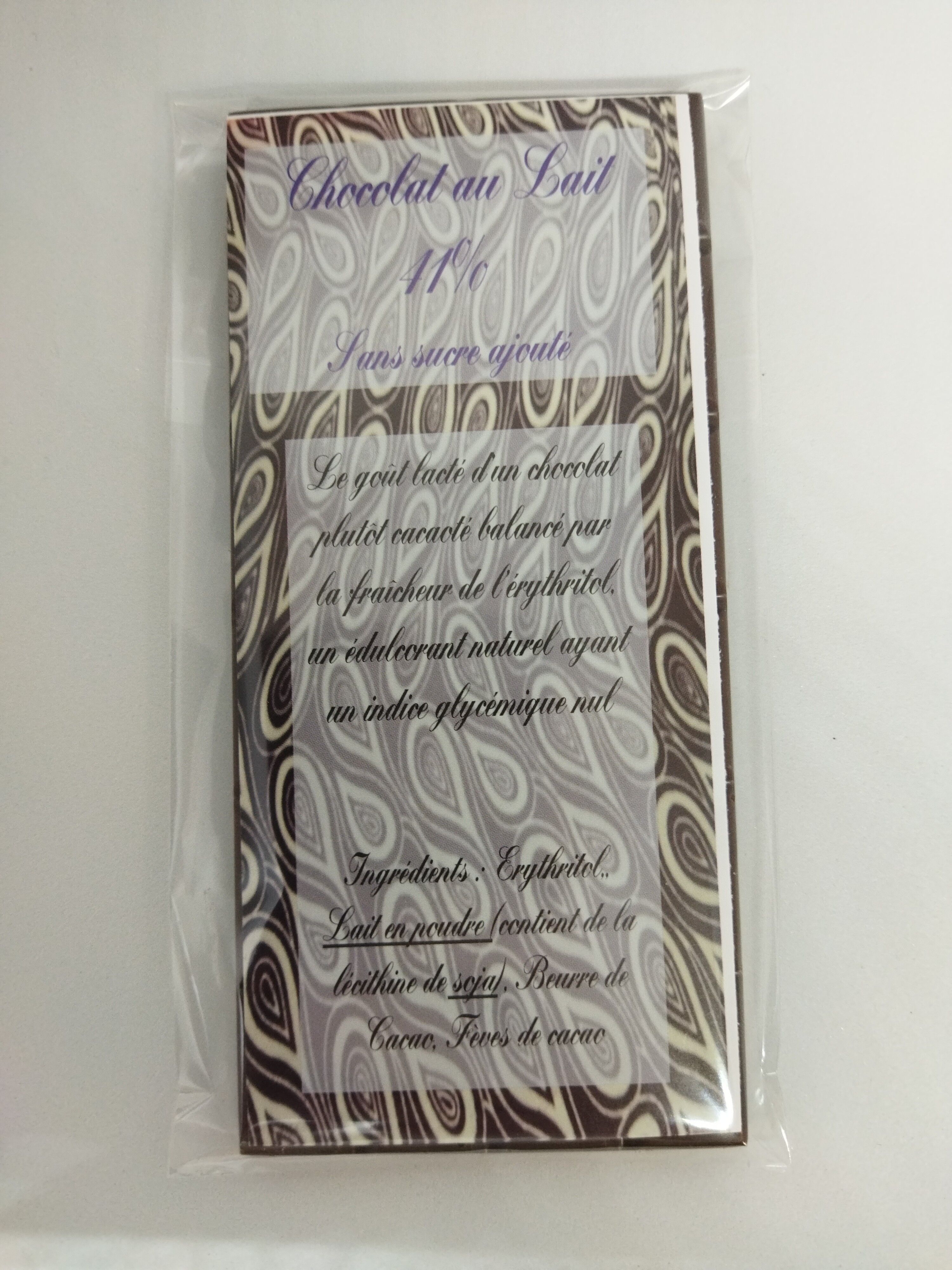 41% Milchschokolade ohne Zuckerzusatz