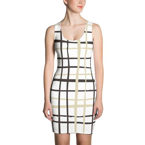 Nottingham Checkered Sleeveless Vegan Dress