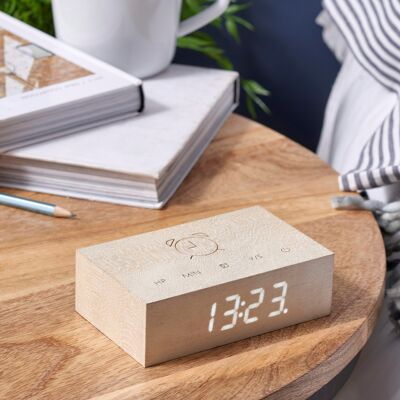 Flip Click Clock - Maple